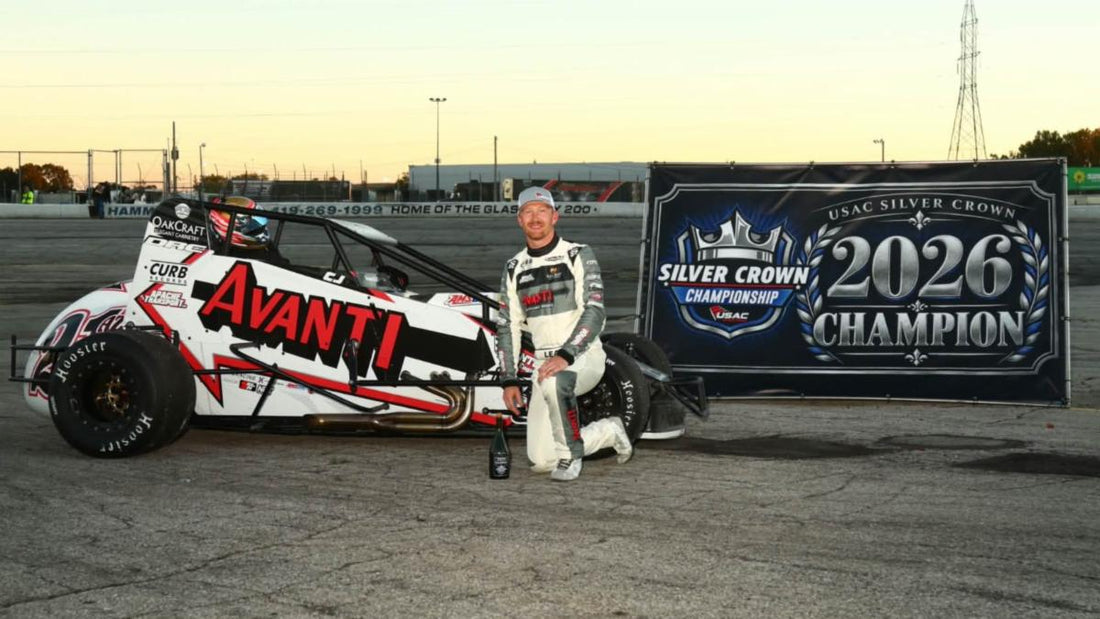 2026 USAC Silver Crown champion C.J. Leary. Rich Forman photo.