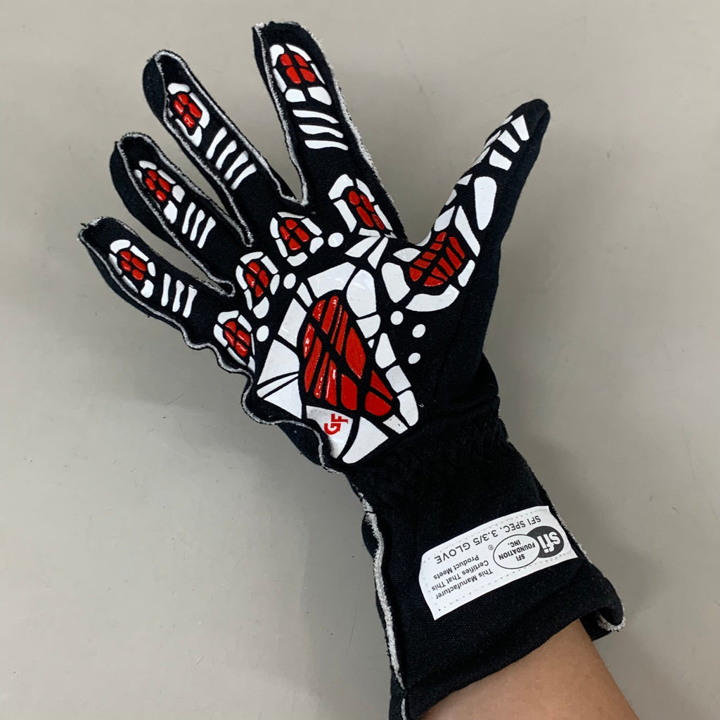 G-FORCE G Limit RS Gloves Racing Gear Large Black 54000LRGBK