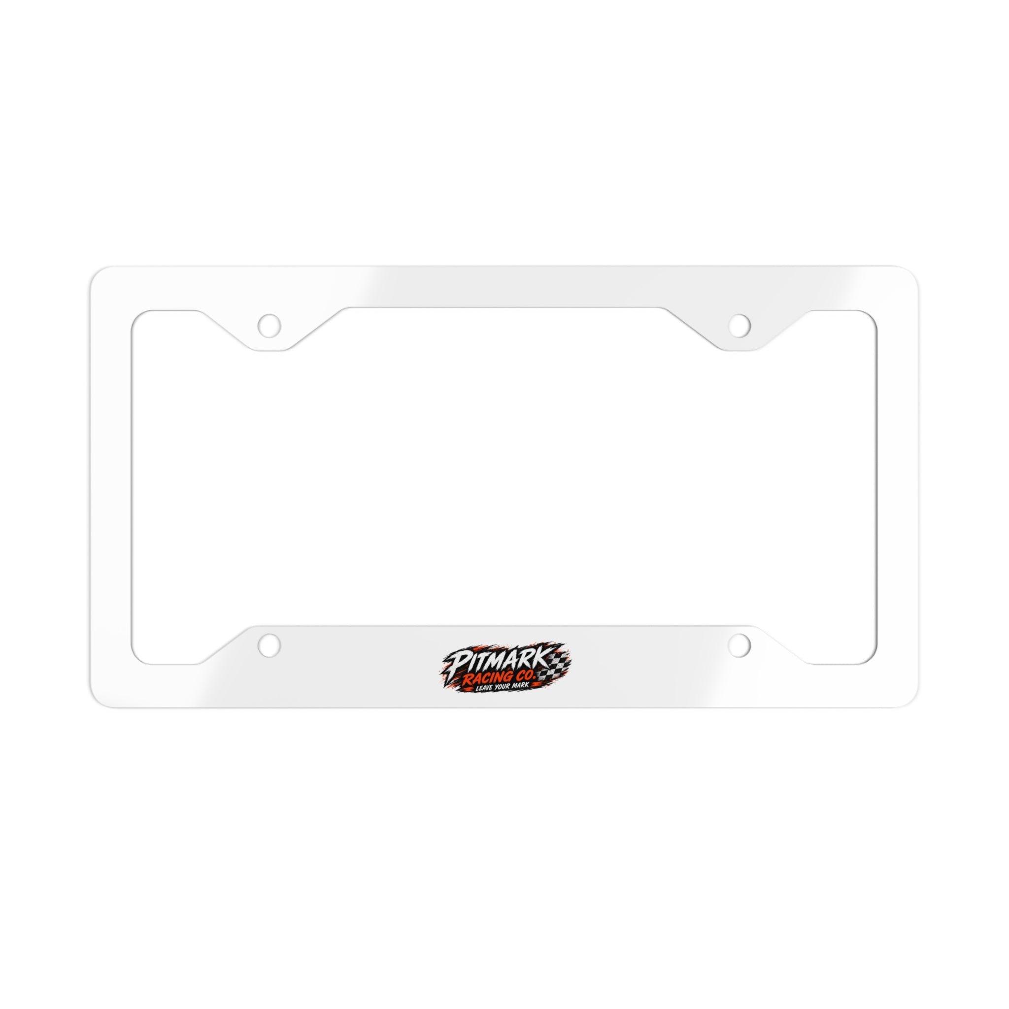 Pitmark Racing Co. Chrome License Plate Frame