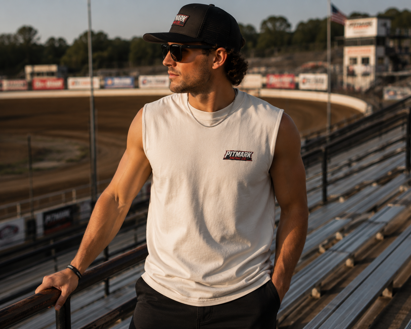 Pitmark Racing Co. "Late Model" Faded Tank