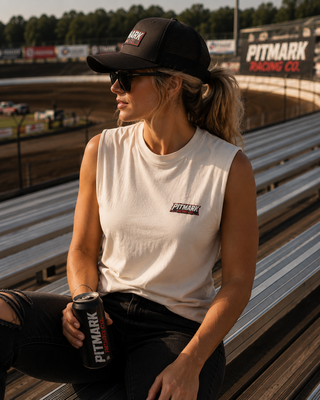 Pitmark Racing Co. "Late Model" Faded Tank