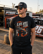 Late Apex Club Racing Tee — 'Late Apex Club' Car Graphic Tee