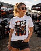 Late Apex Club Racing Tee — 'Late Apex Club' Car Graphic Tee
