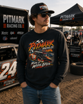 Pitmark Racing Co. Long Sleeve Tee — "Run It Wide Open" Car Racing Graphic