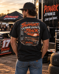 Support Your Local Track T-Shirt — Racing Sunset Graphic Tee
