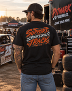 Support Your Local Track T-Shirt — Racing Garage Crew Tee
