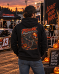 Halloween Pitmark Hoodie - Spooky Pumpkin Rider Graphic Pullover