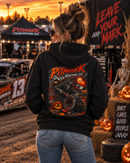 Halloween Pitmark Hoodie - Spooky Pumpkin Rider Graphic Pullover