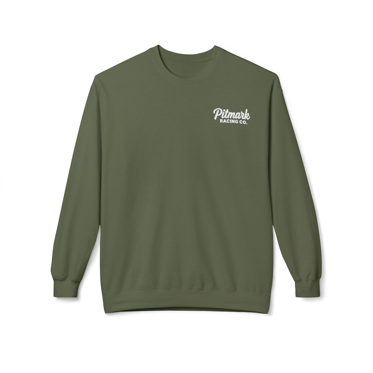 Pitmark Racing Co. Crewneck Sweatshirt — Vintage Racing Logo Pullover