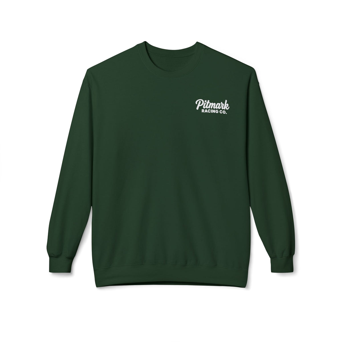 Pitmark Racing Co. Crewneck Sweatshirt — Vintage Racing Logo Pullover