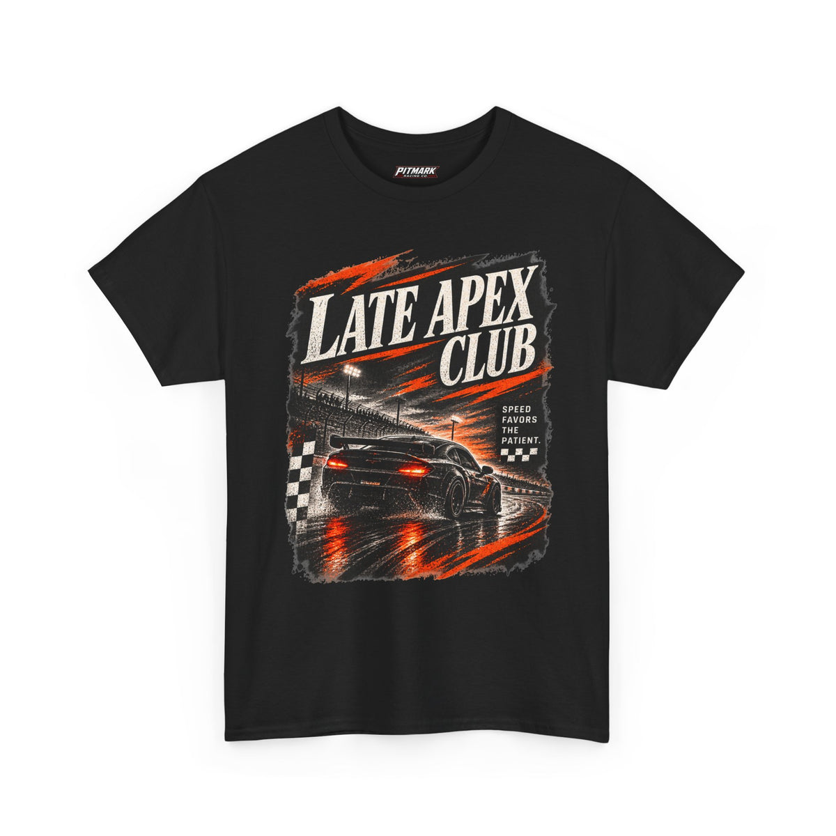 Late Apex Club Racing Tee — 'Late Apex Club' Car Graphic Tee