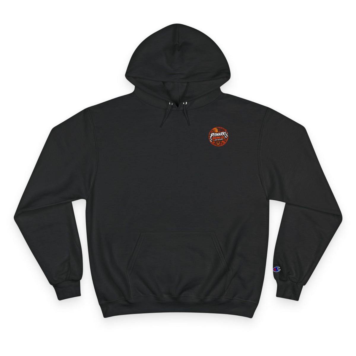 Halloween Pitmark Hoodie - Spooky Pumpkin Rider Graphic Pullover