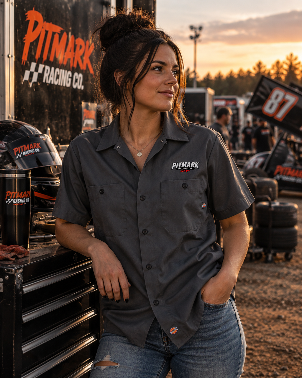 Pitmark Racing Co. Mechanic Button-Down Shirt