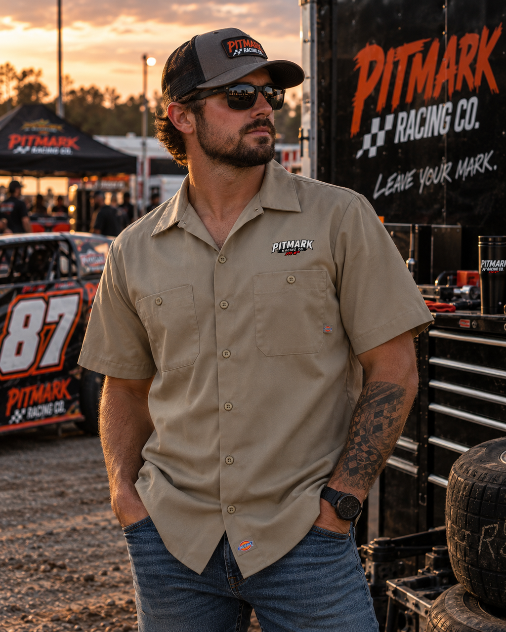 Pitmark Racing Co. Mechanic Button-Down Shirt