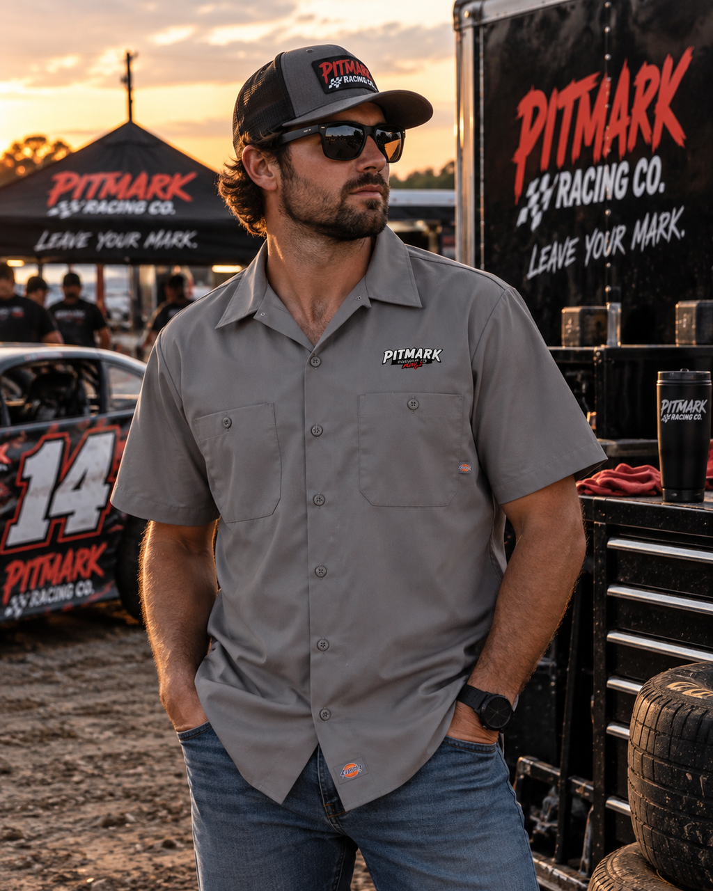 Pitmark Racing Co. Mechanic Button-Down Shirt