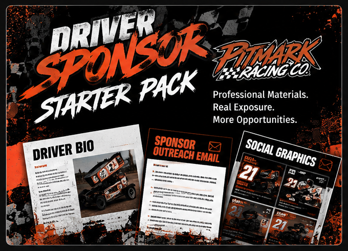 Pitmark Racing Co. Driver Sponsor Starter Pack artwork